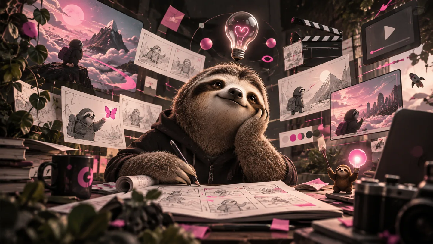 Magyarázó animáció készítése – lajháros kreatív műhely storyboarddal és videós ötletekkel