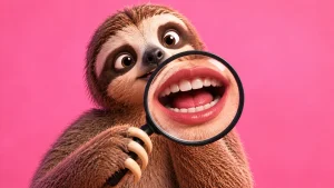 AI lipsync és beszédhiba: a lajhár szája nagyító alatt